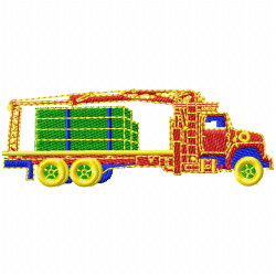 Truck Embroidery Design 10 Truck Embroidery Design 10